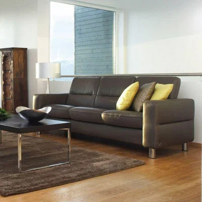 Woods Furniture Stressless Wave Low Back Sofa 3 Seater Noblesse Leather