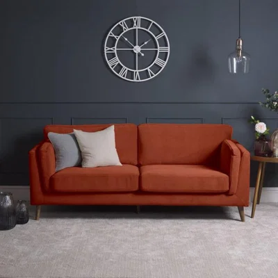Woods Furniture Harris 3 Seater Sofa - Burnt Orange
