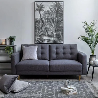 Woods Furniture Arnie 3 Seater Sofa - Charcoal