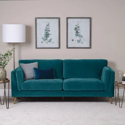 Woods Furniture Harris 3 Seater Sofa - Teal