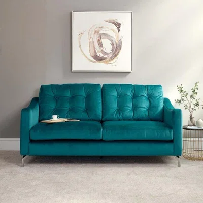 Woods Furniture Cadiz 3 Seater Sofa - Ocean Velvet