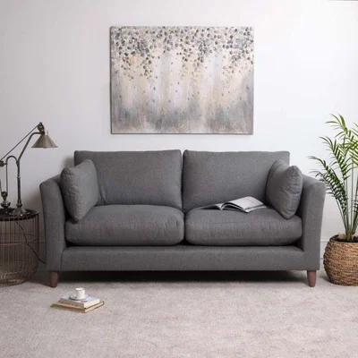 Woods Furniture Frankie 3 Seater Sofa - Tweed Grey
