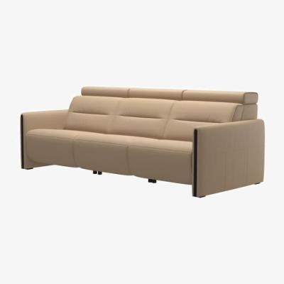 Woods Furniture Stressless Emily 3 Seater Sofa - Wood Arms - Stressless Emily 3 Seat Sofa Wood Arm in Fabric