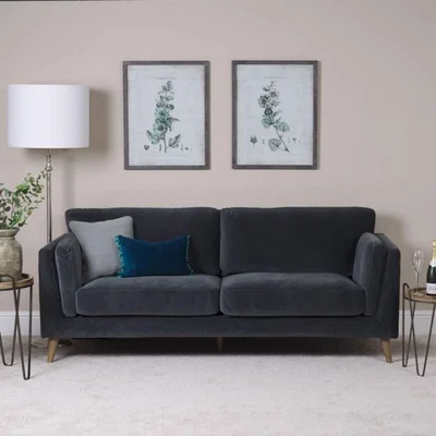 Woods Furniture Harris 3 Seater Sofa - Grey