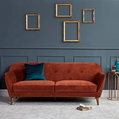 Woods Furniture Freddie 3 Seater Burnt Orange Sofa