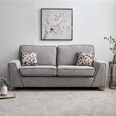 Woods Furniture London 3 Seater Sofa - Empoli Silver