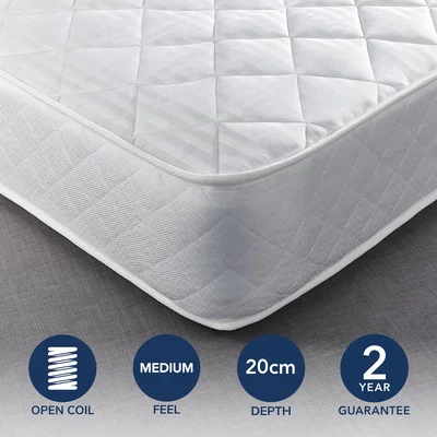 Dunelm Dunelm Everyday Open Coil Mattress Yellow