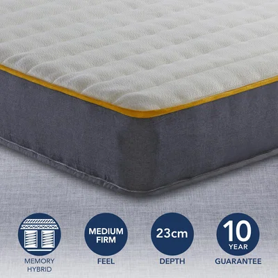 Dunelm Sleepsoul Medium Firm Balance 800 Pocket Mattress White