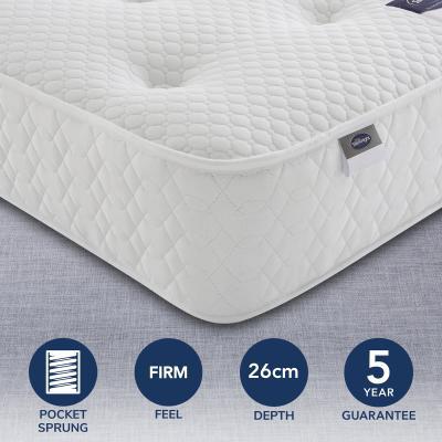 Dunelm Silentnight Firm 1000 Pocket Orthopaedic Mattress White