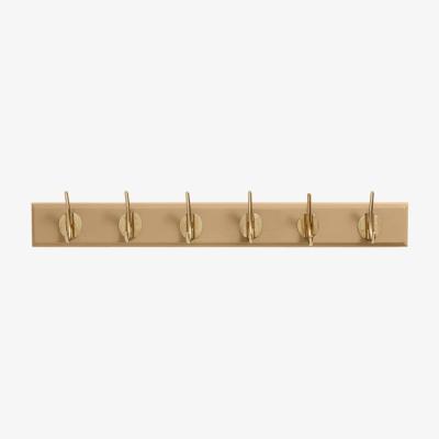 Amara Nordal - Coat Rack with Brass Hooks - Camel - Medium