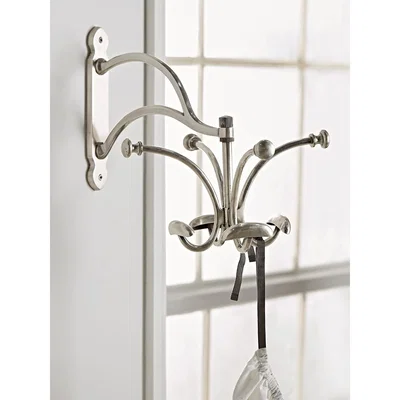 Cox and Cox Antique Silver Revolving Coat Rack