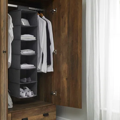 Dunelm Hanging Grey Shoe Organiser Grey