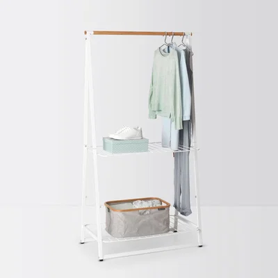 Dunelm Brabantia Large White Linen Clothes Rack White