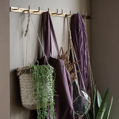 Graham & Green Medium Antique Brass Coat Rack