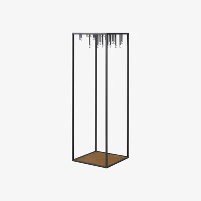 Made in Design Atelier Standing coat rack - / 55 x 55 x 170 cm by Design House Stockholm Black