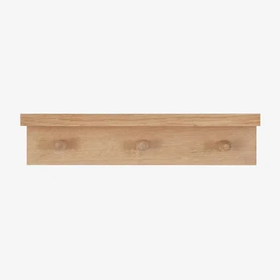 Olivia's Garden Trading Small Oak Hambledon Peg Shelf