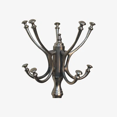 The Range Metal Silver Coat Stand - Silver