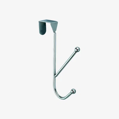 The Range Over Door Coat and Hat Hook - Silver