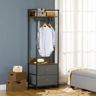 The Range Clothes Rail, Metal Coat Stand, Garment Rack - multi-colored