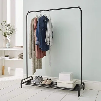 The Range Clothes Rail In Black Powder Coating - Black