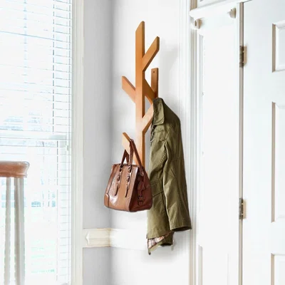 The Range Murron 75cm Tall Handmade Solid Wood Coat Rack - Light