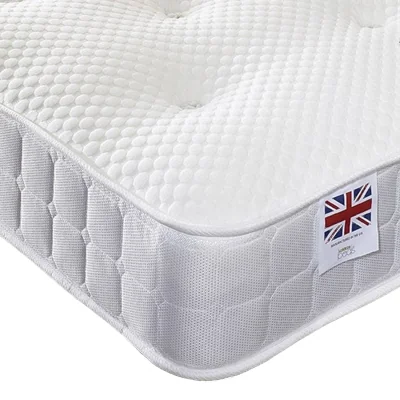 Furniture123 Cool Blue Spring and Memory Foam Classic Mattress Double 4ft6
