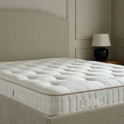 Feather & Black Chaucer Mattress, Small Double - Single Tension Mattress, Soft