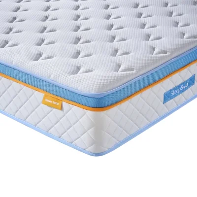 Happy Beds SleepSoul Heaven - Super King Size - 2000 Pocket Spring Mattress - Foam/Fabric - Vacuum Packed - 6ft