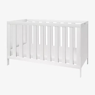 John Lewis Silver Cross Bromley Cotbed and Mattress, White
