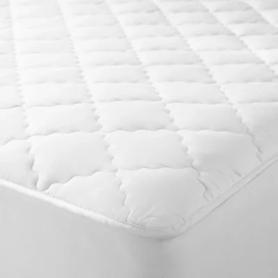 John Lewis John Lewis & Partners Natural Collection Pure Cotton Quilted Mattress Enhancer