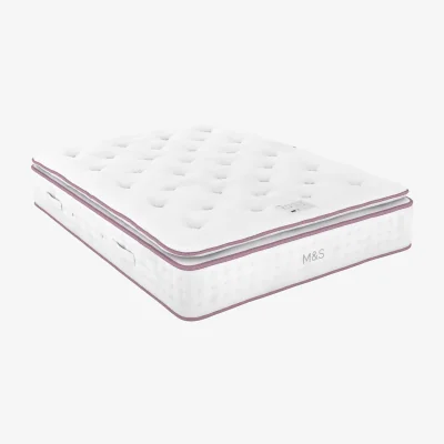 Marks & Spencer M&S 4500 British Wool Pocket Spring Medium Pillowtop Mattress White