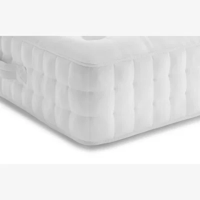 Marks & Spencer 4400 Luxury British Wool Pocket Spring Medium Mattress - 4FT6 - White, White