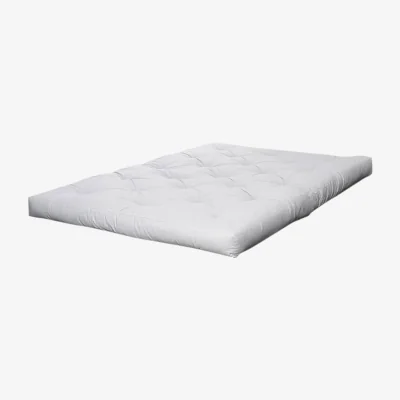 Made in Design Comfort Futon mattress textile white / 180 x 200 x H 15 cm - Semi-firm / Hand-made - KARUP DESIGN