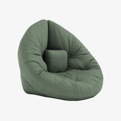 Made in Design Mini Nido Futon mattress textile green / Mattress-futon - KARUP DESIGN
