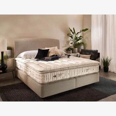 Downtown Vispring Heaven Luxury Mattress Topper - 90cm Single In Cream