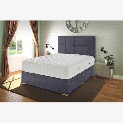 Downtown Kaymed Atlas Mattress and Divan Set - 120cm Small Double - 22 Drawers - Standard Fabric