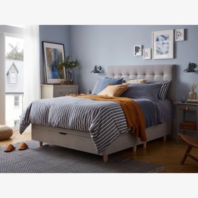 Downtown Silentnight Palatial Geltex Mattress and Slimline Divan Set - 135cm Double - 4 Drawers - Premium Fabric