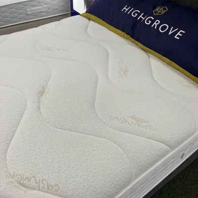 Downtown Highgrove Celestial Natural 2000 Mattress and Divan Set With Headboard - 75cm Small Single - 2 Drawers Single - Strutted Headboard