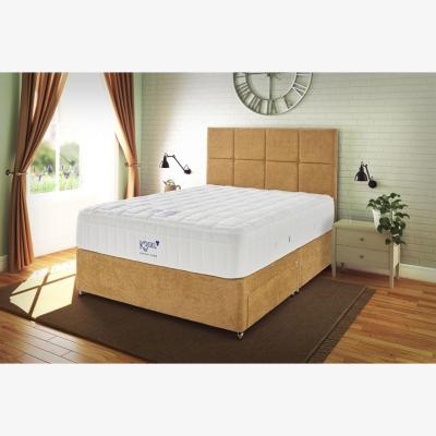 Downtown Kaymed Ultimate 1800 Mattress and Divan Set with Tapered Leg - 135cm Double - Standard Fabric