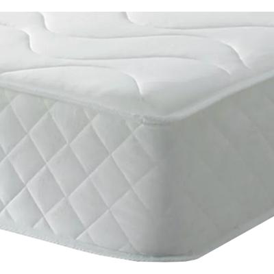 The Range Standard 8 inch All White Quilted Memory Foam And Spring Mattress - White / Double