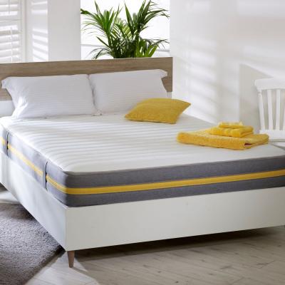 The Range Starlight Beds 18cm Deep Quilted Memory foam and Vertical Handle Spring Mattress - Grey / King