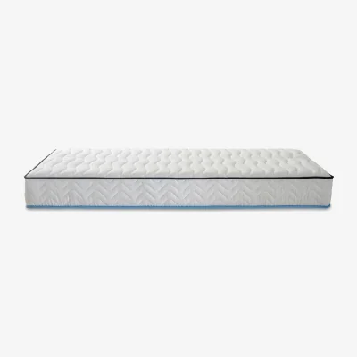 The Range Bedzonline Ultra Cool Blue Hybrid Mattress - Massage Wave Foam & Open Coil Spring - White / Small Double