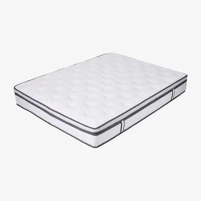 The Range Wavy Foam and Pocket Spring Hybrid Mattress  - White