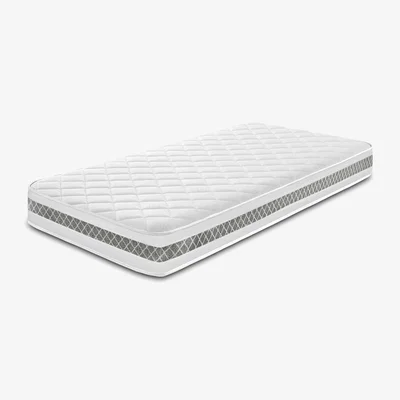 The Range Diamond 3D Nebraska Hybrid Memory Foam and Open Coil Spring Mattress - Grey / Single