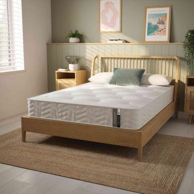 The Range Egyptian Cotton and Eco-Comfort Spring Hybrid Mattress - White / King