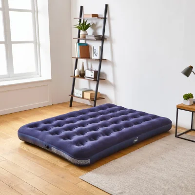 The Range Neo Flocked Inflatable Airbed Mattress - Blue / 3.14kg