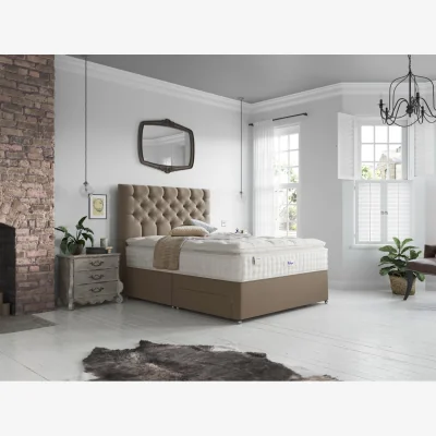 The Range Relyon Luxury Silk 2850 Pocket Soft Mattress - 4'6" Double - White / Single