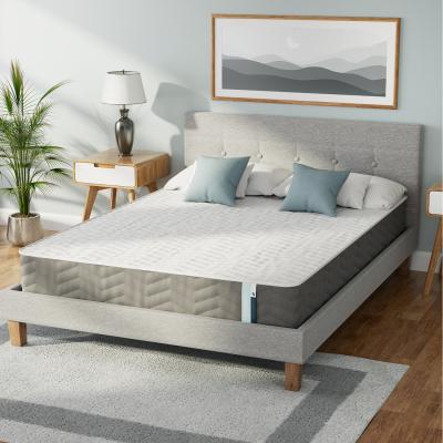 The Range Three Zone Memory Foam and Coil Spring Hybrid Mattress - White / King