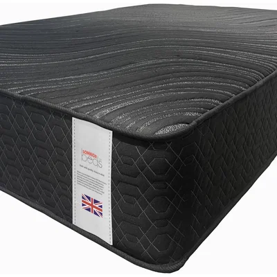 The Range Somnior 28cm Memory Foam Pocket Sprung Black Mattress Cool Touch Cover - Black