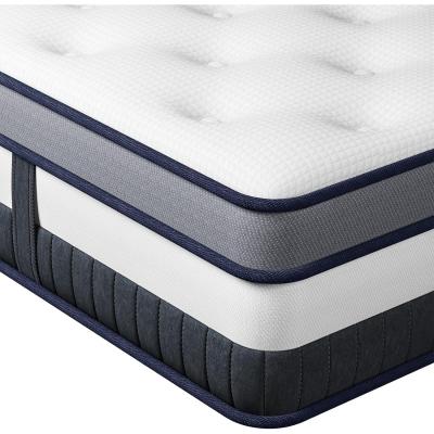 The Range 11 Inch Pocket Sprung Mattress with Breathable Foam Luxury Box Top - White / Small Continental Double